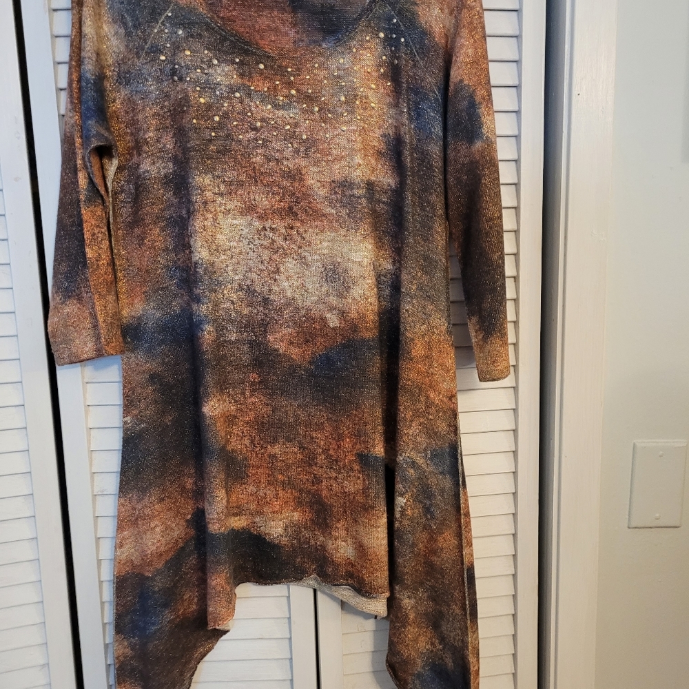 Ladies Indigo Soul Blouse.  Size Large